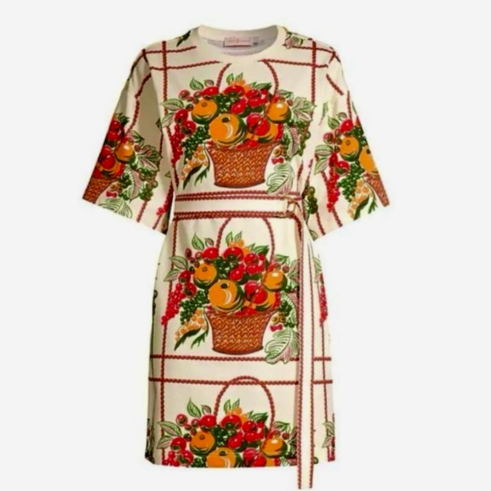 Tory Burch t-shirt Fruit Basket Mini Dress XS